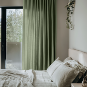 Asparagus Green Bedroom Curtains