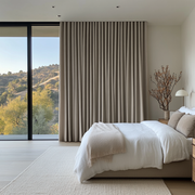 Natural Beige Bedroom Blackout Curtains