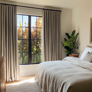 Natural Beige Bedroom Blackout Curtains