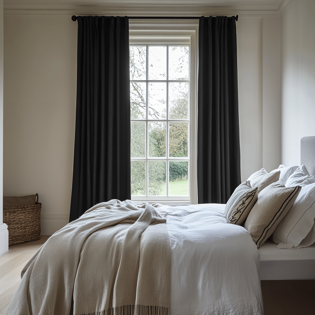 Black Bedroom Blackout Curtains