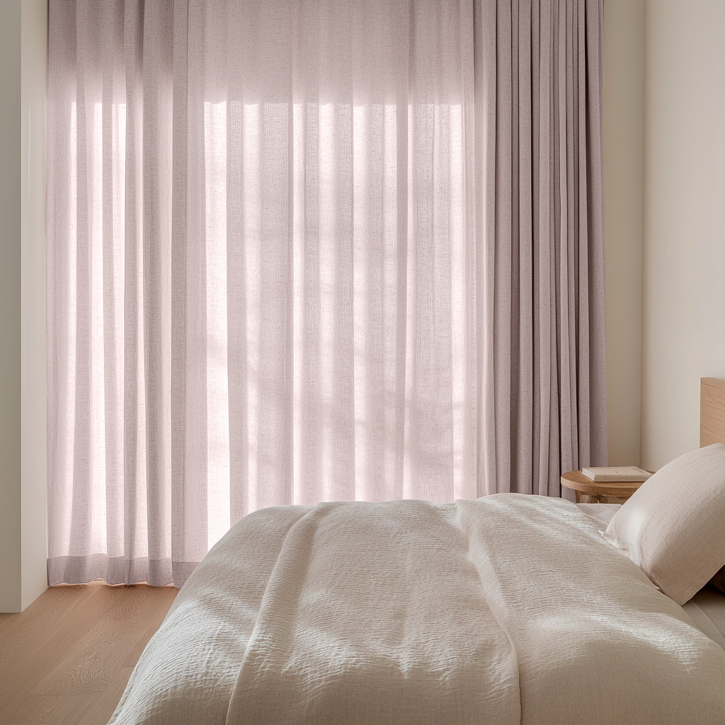 Dusty Pink Bedroom Curtains
