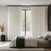 Off-White Ivory Bedroom Blackout Curtains