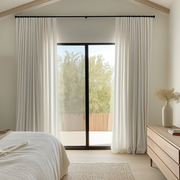 Off-White Ivory Bedroom Curtains