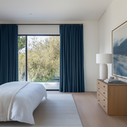 Peacock Dark Blue Bedroom Curtains