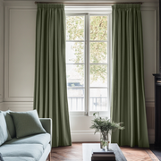 Sage Green Pencil Pleat Curtains