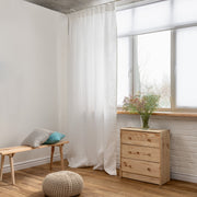 S-Fold Linen Curtain Panel