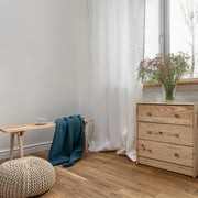 S-Fold Linen Curtain Panel