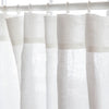 On Sale Set of 2 Linen Sheer Curtain - S Fold - Suitable for Rings and Hooks or Track- in White Colour