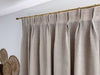 Double Pinch Pleat Grey  Linen Curtain Panel - Custom SIzes & Coloгrs