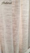 White Linen Sheer Curtain With Plain Tabs - Unlined Sheer Curtain Panel