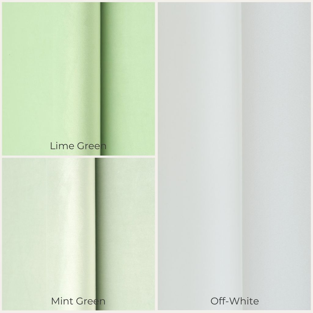 @Color: Lime Green, color: Mint Green, color: Off-White