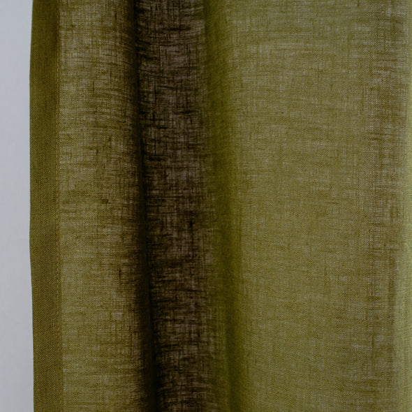 Moss Green Curtain Close