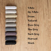 @Colour: Cream, Colour: Stone Grey, colour: DIm Grey, Colour: Dark Grey, Colour: Charcoal, Colour: Black