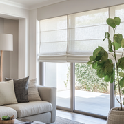 Off-White Roman Blinds