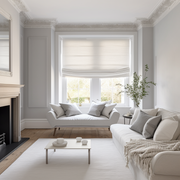 Off-White Relaxed Roman Blinds