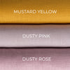 @Color: Mustard Yellow, color: Dusty Pink, color: Dusty Rose