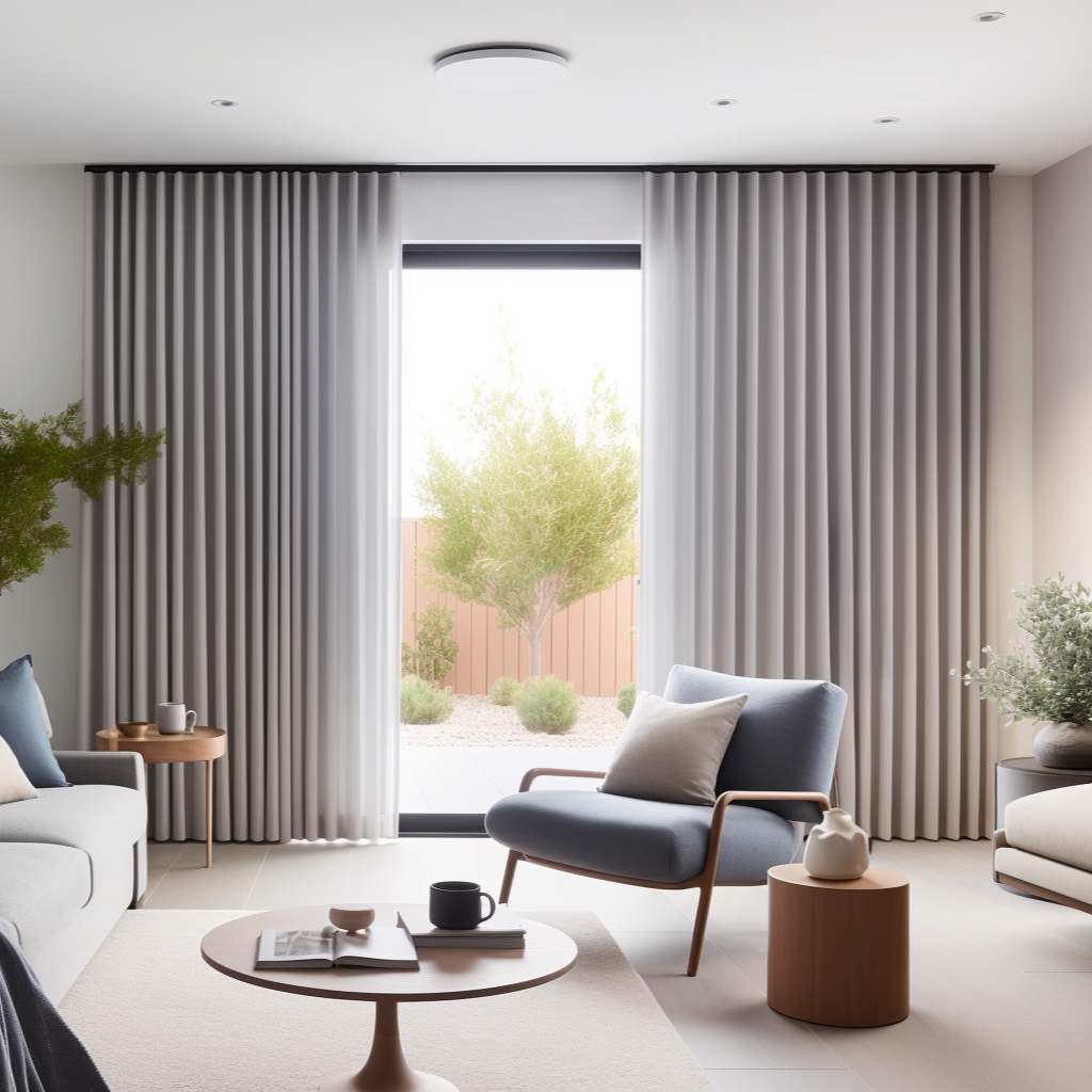 S-Fold Grey Linen Curtain Panel with Cotton Lining - Custom Sizes & Colurs, Color: Dim Grey