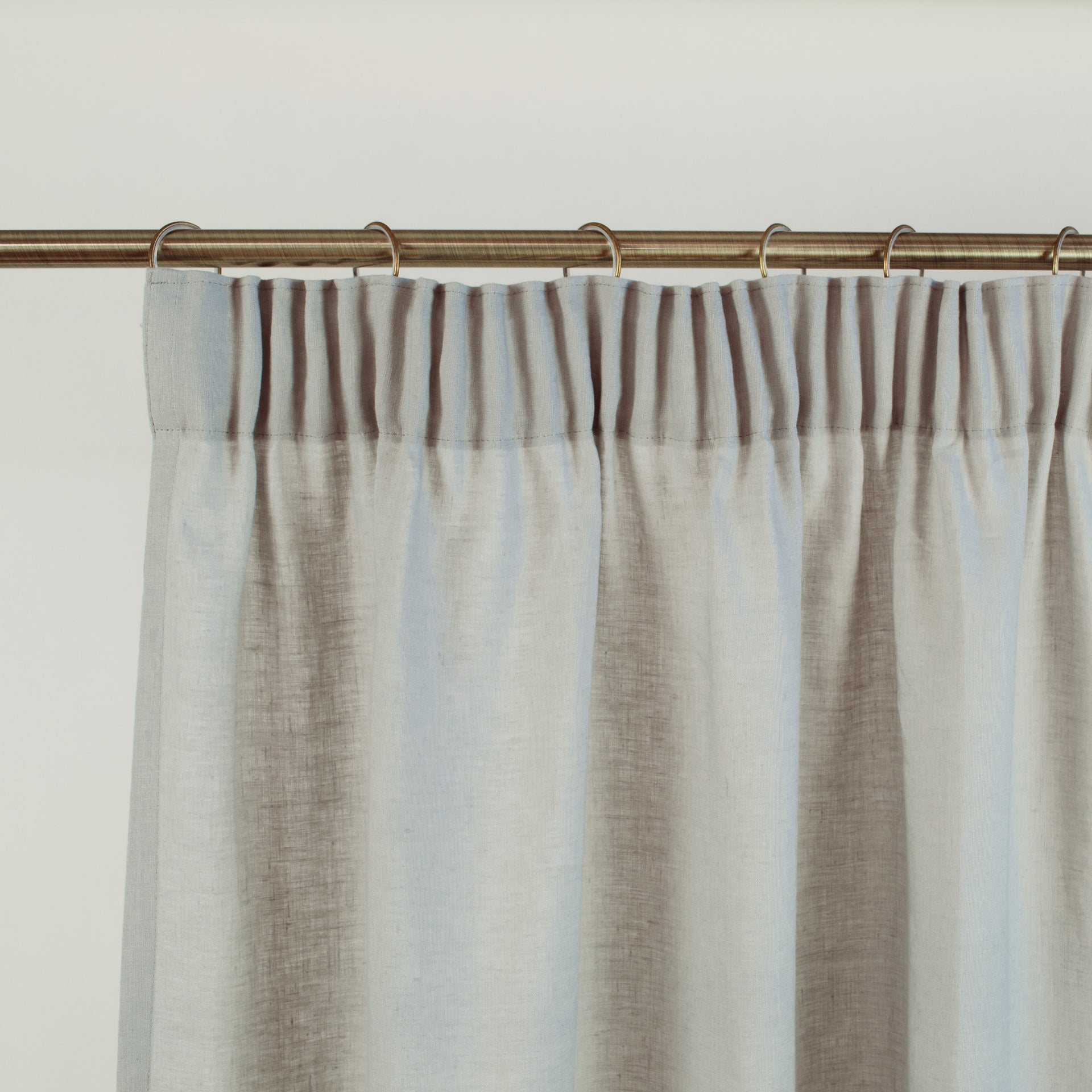 Pleated style drapery