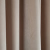 Off-White Velvet Blackout S-Fold Curtain - Custom Sizes and Colours