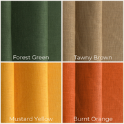@color:Forest Green, color:Tawny Brown, color:Mustard Yellow, color:Burnt Orange