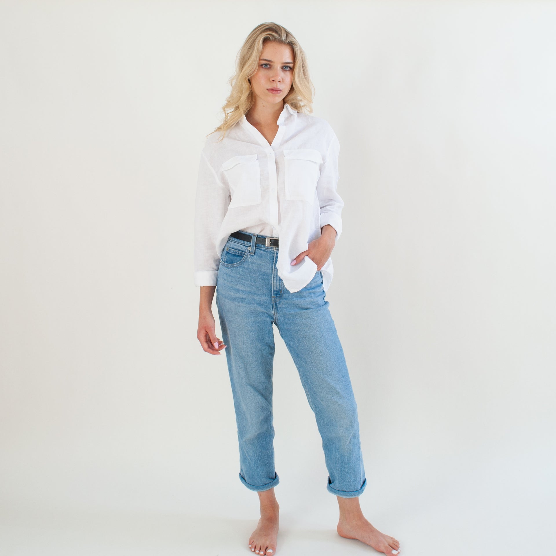White Linen Shirt