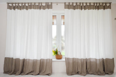 Linen Curtain with Cotton Lining