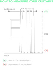 Eyelet Linen Curtain Panel