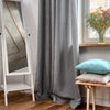 Eyelet Sage Green Linen Curtain Panel - Custom Width and Length