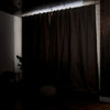 Thermal Rod Pocket Linen Curtains - Blackout - Custom Width and Length