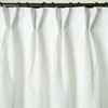 Aquamarine Blue Pinch Pleat Linen Curtain with Cotton Lining - Dutch Pleat Heading for Rings and Hooks - Custom Sizes & Colours
