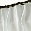Pinch Pleat Linen Curtain Panel for Bedroom - Dutch Pleat for Rings and Hooks