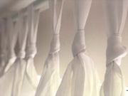 Knotted Tabs Linen Curtain