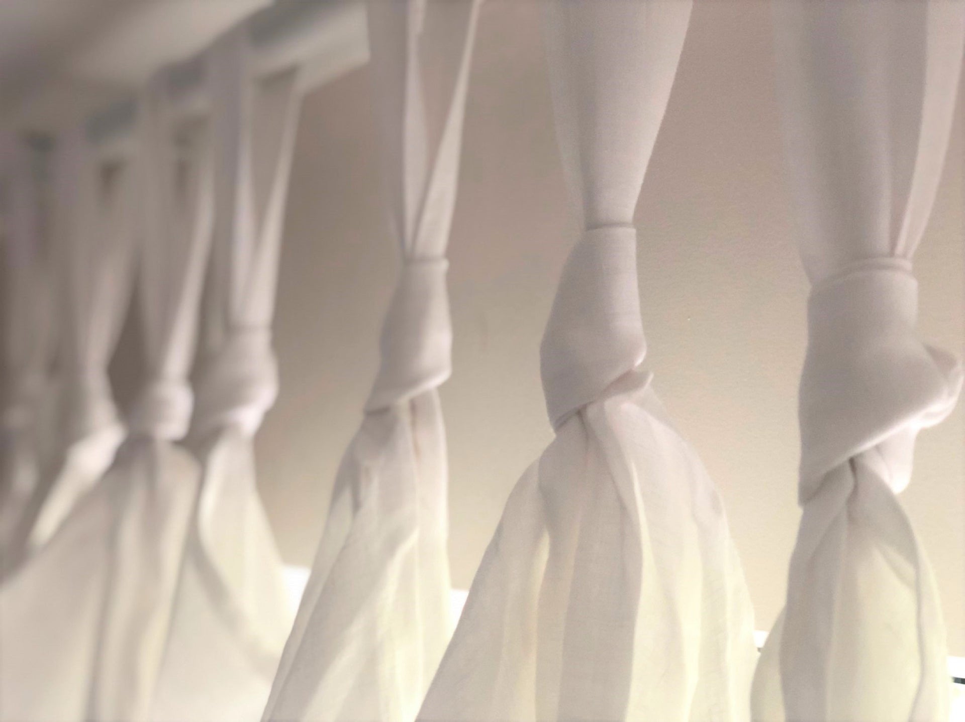 Knotted Tabs Linen Curtain