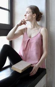 Linen Singlet Top