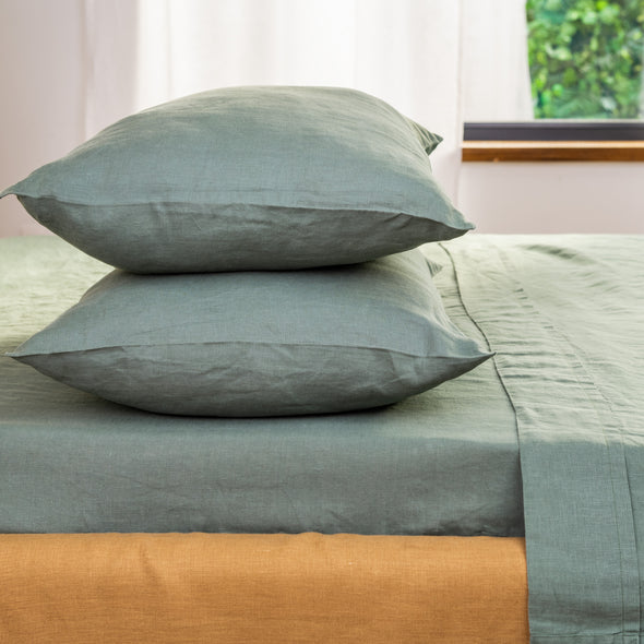 Linen Bed Sheet Set 