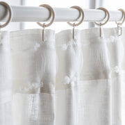 S-fold Linen Curtain - Back View