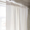 Pole Pocket Linen Curtain with Heading
