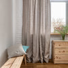 Linen Curtain Panel with Cotton Lining 