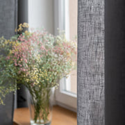 Eyelet Linen Curtain Panel