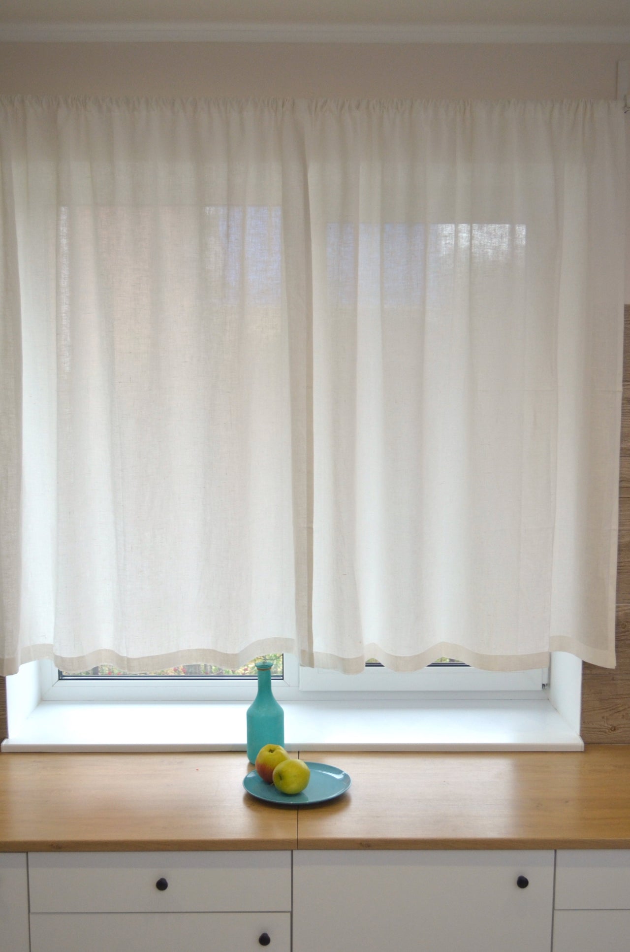 Linen Curtain Panel Pole Pocket