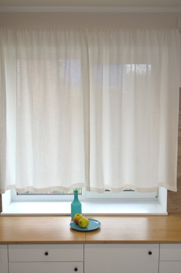 Linen Curtain Panel Pole Pocket 