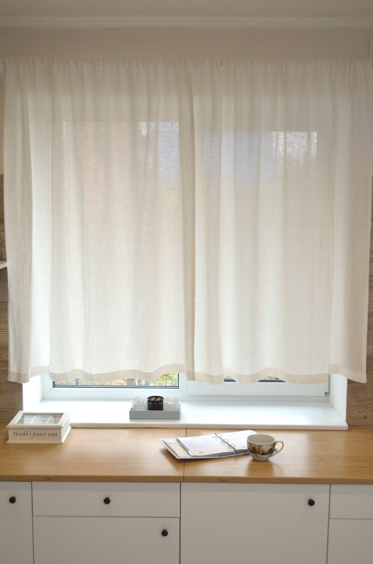 Linen Curtain Panel Pole Pocket
