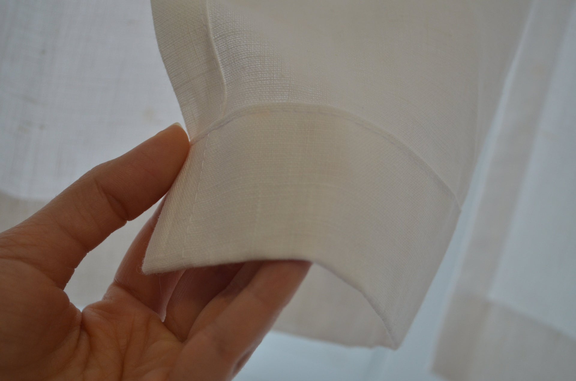 Linen Curtain Panel Pole Pocket