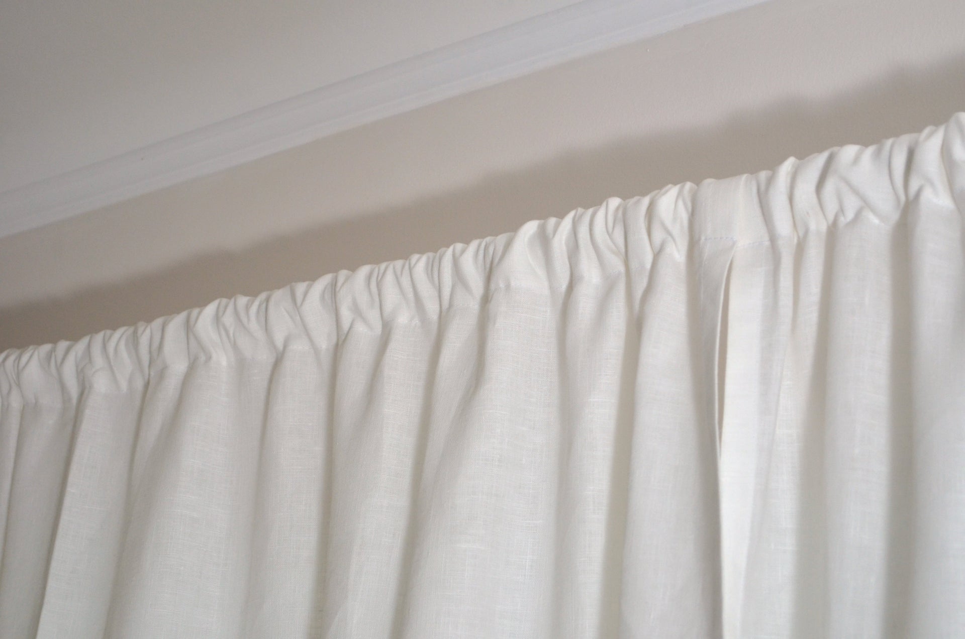 Linen Curtain Panel Pole Pocket