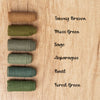 @color: Tawny Brown, color: Moss Green, color: Sage, color: Asparagus, color: Forest Green