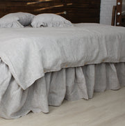Linen Ruffled Bed Valance