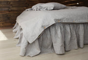 Linen Ruffled Bed Valance