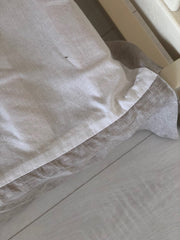 Pleated Linen Cot Valance