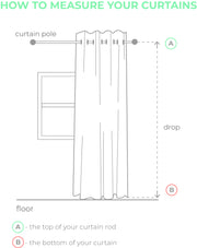 Eyelet Linen Curtain Panel