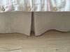 Linen Bed Valance with Cotton Lining
